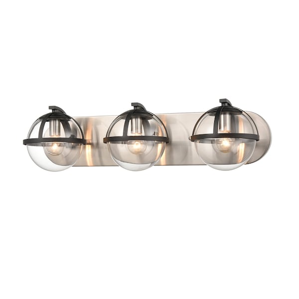 Davenay 23'' Wide 3-Light Vanity Light - Satin Nickel